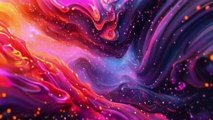 Wall Mural - amidst a sea of vibrant colors and abstract shapes a oneofakind concert unfolds blurring the lines b
