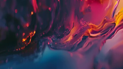 Wall Mural - in a symphony of movement and color the concerts reflections take on a life of their own.