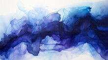
 Blue Water Color Abstract Background.
