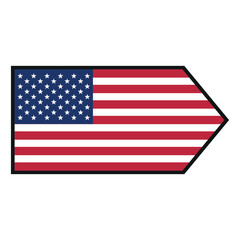 Poster - American Flag Icon