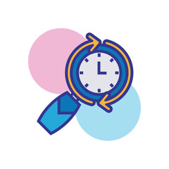 Sticker - Time Management Illustration