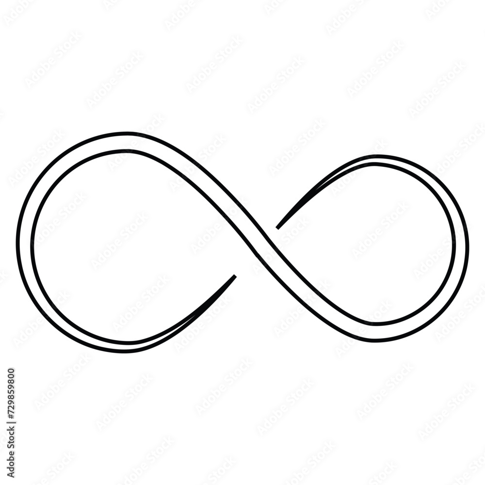 Black infinity symbol (∞) in mathematics Stock Vector | Adobe Stock