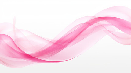 Wall Mural - elegant pink abstract wave design on white background for creative projects