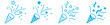 confetti popper icon vector