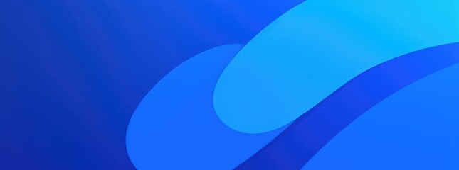 Wall Mural - blue vector gradient paper layer circle blue abstract background. curves and lines use for banner sh