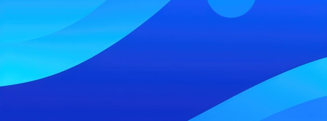 Wall Mural - blue gradient paper layer circle blue abstract background. curves and lines use for banner shapes el
