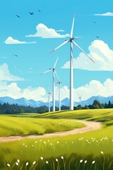 Wall Mural - Wind Power Plant