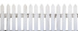 © Miquel - White wooden fence isolated from white or transparent background
