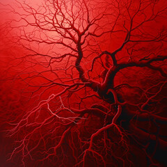 Wall Mural - Blood vessels