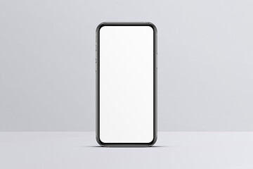 Smart phone LCD monitor personal computer isolated app template. Blank telephone screen mockup frame display to showcase website design project or application.