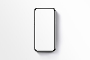 Smart phone LCD monitor personal computer isolated app template. Blank telephone screen mockup frame display to showcase website design project or application.