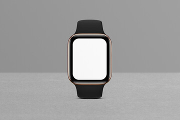 Wall Mural - Smart watch phone tablet LCD monitor personal computer isolated app template. Blank telephone pad screen mockup frame display to showcase website design project or application.