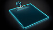 medical clipboard icon clipart isolated on black background