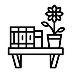 Sticker - Shelf line icon