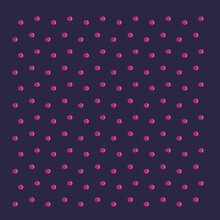 Hot Pink Polka Dot Pattern On Navy Background Seamless