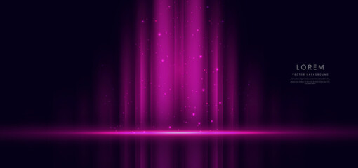 abstract technology futuristic glowing vertical pink light ray on dark background with lighting effe