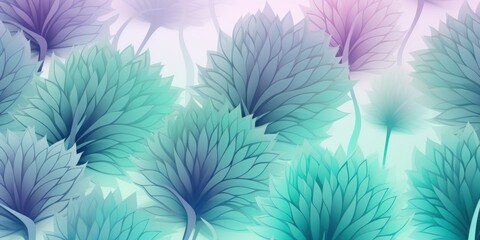 Poster - aquamarine, thistle, darkturquoise gradient soft pastel line pattern vector illustration