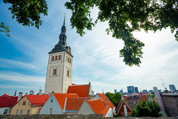 Wall Mural - St. Nicholas church in Tallinn, Estonia