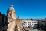 Fototapeta Miasto - Palermo cathedral in Sicily Italy overlooking the city's picturesque landscape