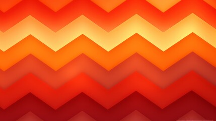 Wall Mural - Orange abstract background with intersecting lines and zigzags.