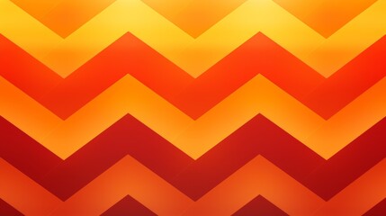 Wall Mural - Orange abstract background with intersecting lines and zigzags.