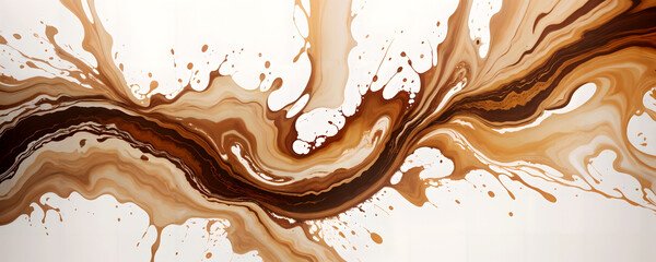 Coffee stains banner  copy space background