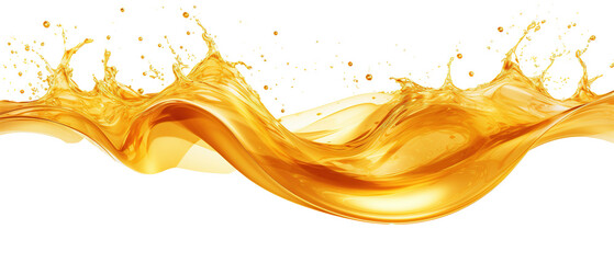 Wall Mural - yellow oil splash