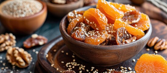 Wall Mural - Turkish dried fruit with sesame and walnut paste