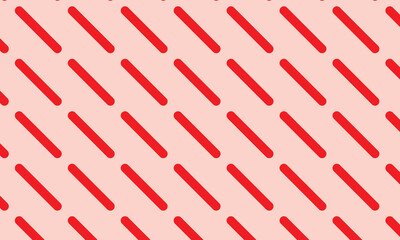 Wall Mural - abstract seamless repeatable red diagonal line pattern on cream.