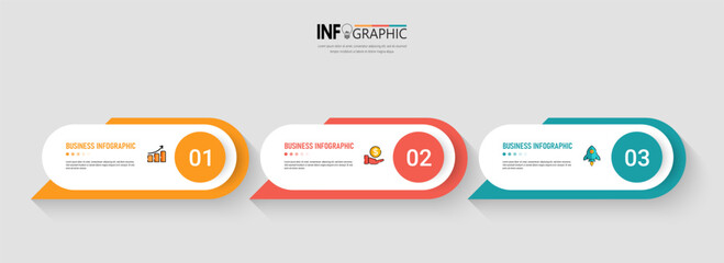 Wall Mural - Presentation business infographic template vector.