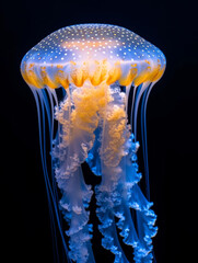 Wall Mural - A colorful photo of a jellyfish.