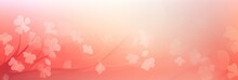 Lightcoral Soft Pastel Gradient Modern Background With A Thin Barely Noticeable Floral Ornament