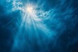 © Shahida - abstract light and blue background, in the style of vibrant energy, sunrays shine upon it generated by ai