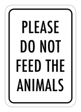 Vector Graphic Of Sign Prohibiting To Feed The Animals
