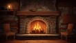 © Khaligo - Cozy fireplace in interior