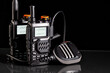 Portable two-way radios with microphone