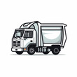 © Anton HUKB30f - Garbage truck in cartoon, doodle style. Image for t-shirt, web, mobile apps and ui.  Isolated 2d vector illustration in logo, icon, sketch style, Eps 10. AI Generative