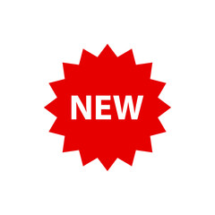 Wall Mural - New red starburst sticker