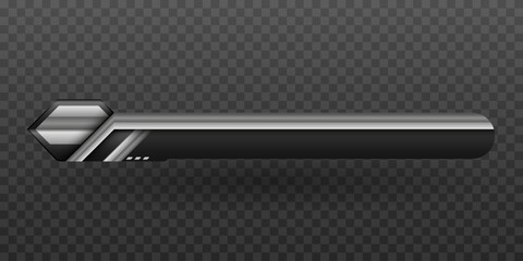 Wall Mural - metallic black lower third banner for video broadcast presentations screen title headlines