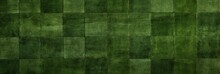 Green Square Checkered Carpet Texture