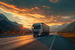 © Andrii  - Epic Journey: European Semi-Truck and Stunning Landscape