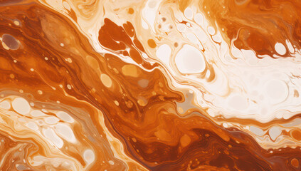 Canvas Print - Abstract liquid paint art: A Splash of Marble Waves - Ink on Acrylic Texture.