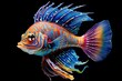 Marine fish colorful. Animal marine. Generate Ai