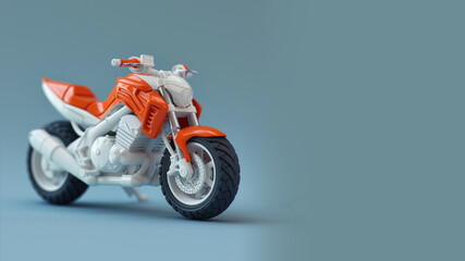 Wall Mural - Motorcycle toy for high speed on the table, sport concept