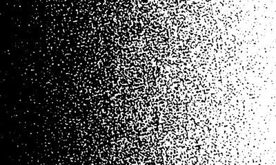 Poster - Black on white background. Black and white dissolve halftone grunge effect. Vector Illustration