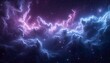 Abstract Interstellar Cosmic Exploration - Glittering Space Dust & Nebula Background