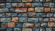 Close Up of a Rock Brick Wall