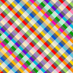 Fototapete - Abstract background seamless pattern.. Classic diagonal plaid pattern. Vector illustration