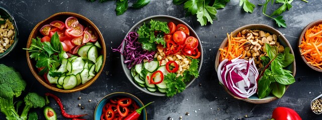 Wall Mural - a variety of food