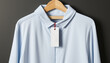© Jeronimo Ramos - Fashion store displays elegant men shirts on blue background generated by AI
